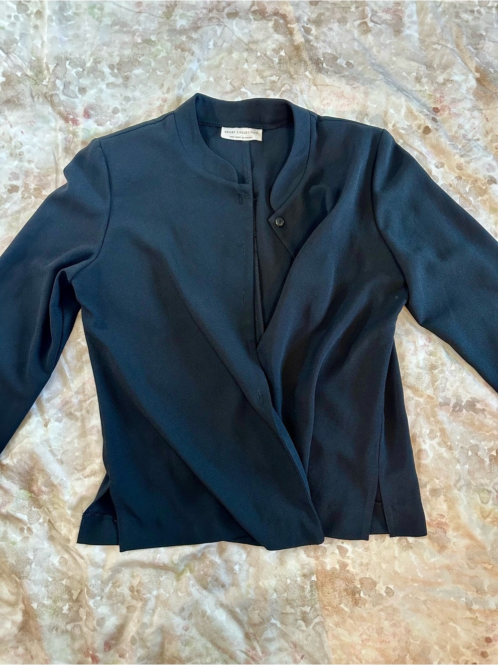 Sport Collection Black Button-Front Jacket - Picture 3 of 6